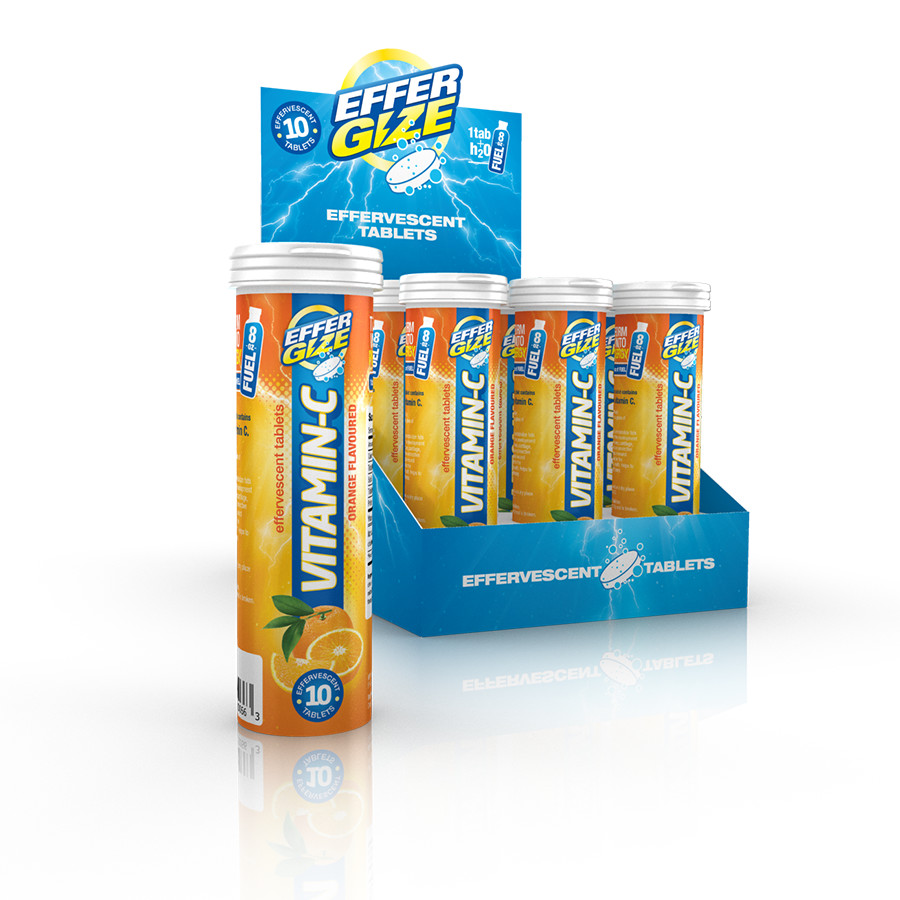 Point of sale table-top vitamin tubes dispenser 3D mockup