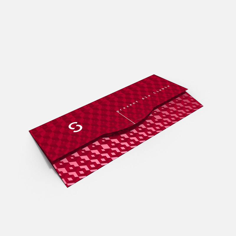 Folded card rendering made in Boxshot