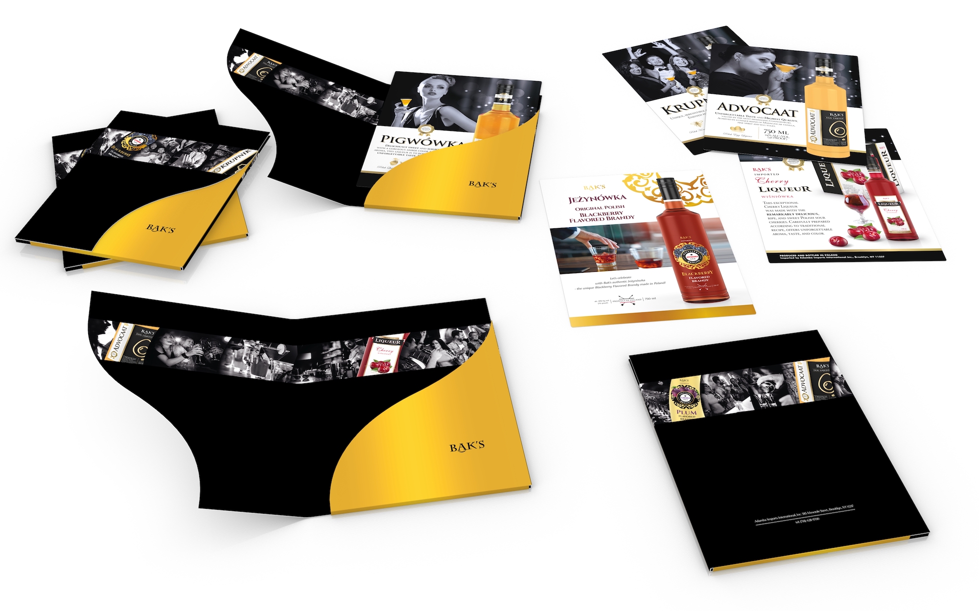 Brochures and folders made and rendered in Boxshot