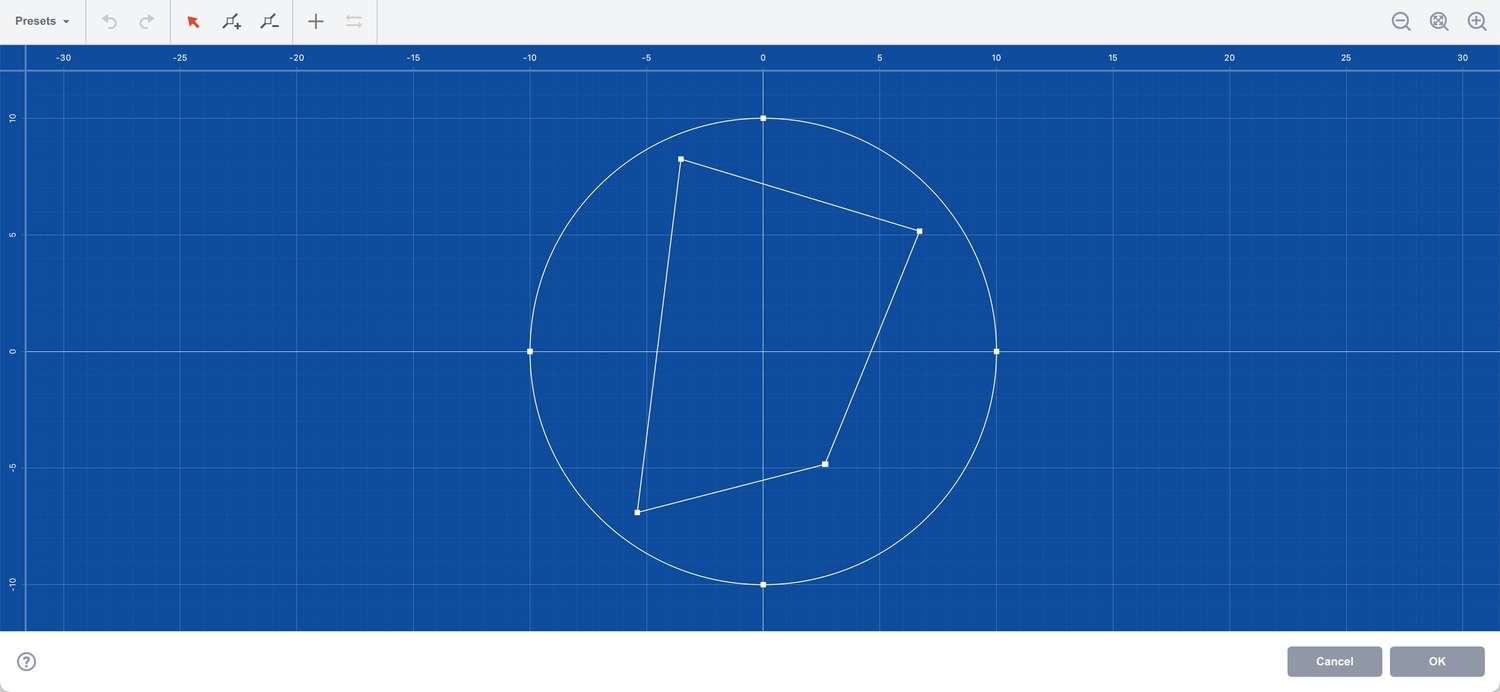 Создание простого второго контура в редакторе Extrude