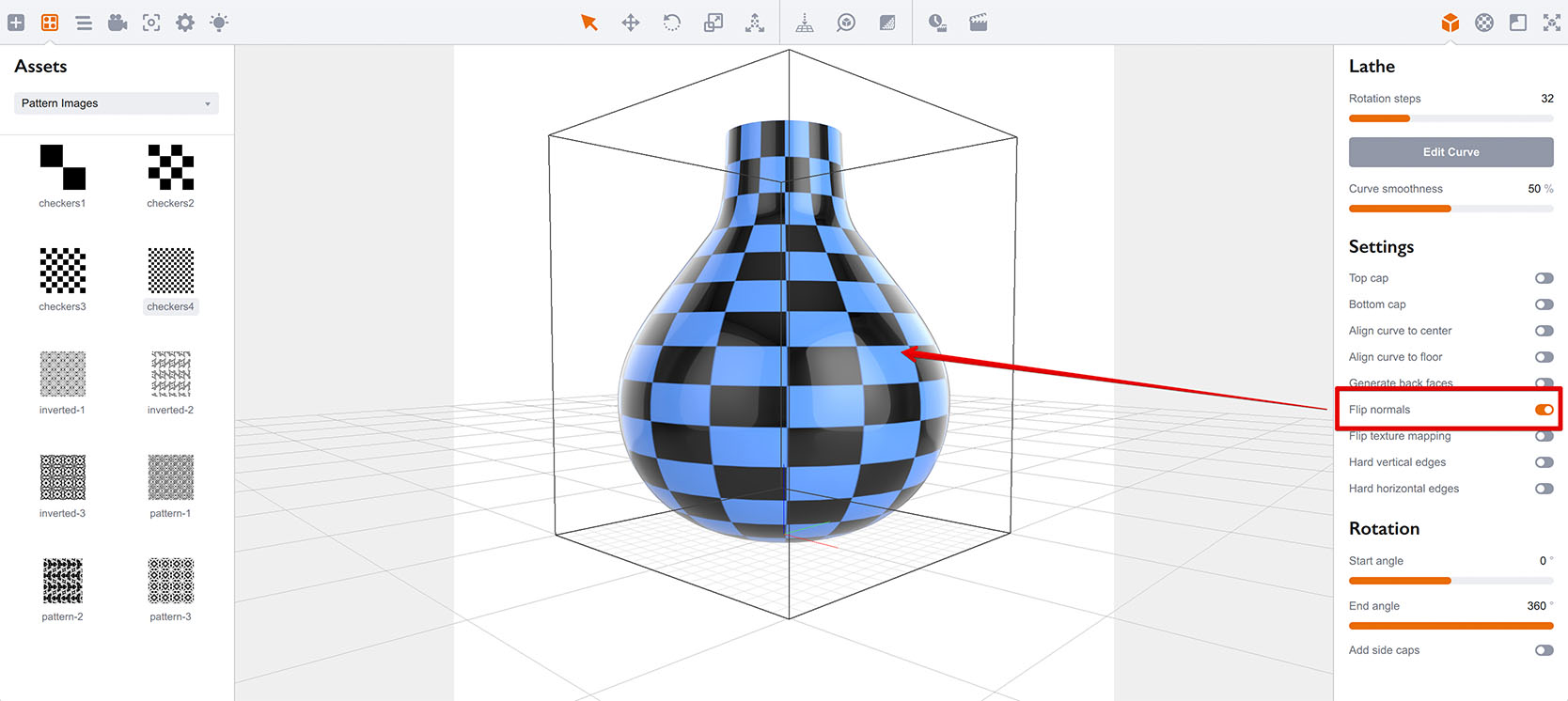3D-модель с исправленными нормалями