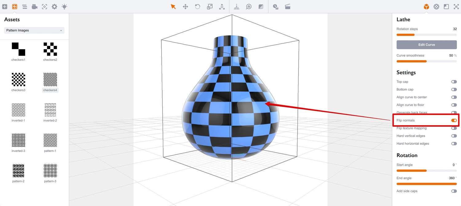 3D-модель с исправленными нормалями