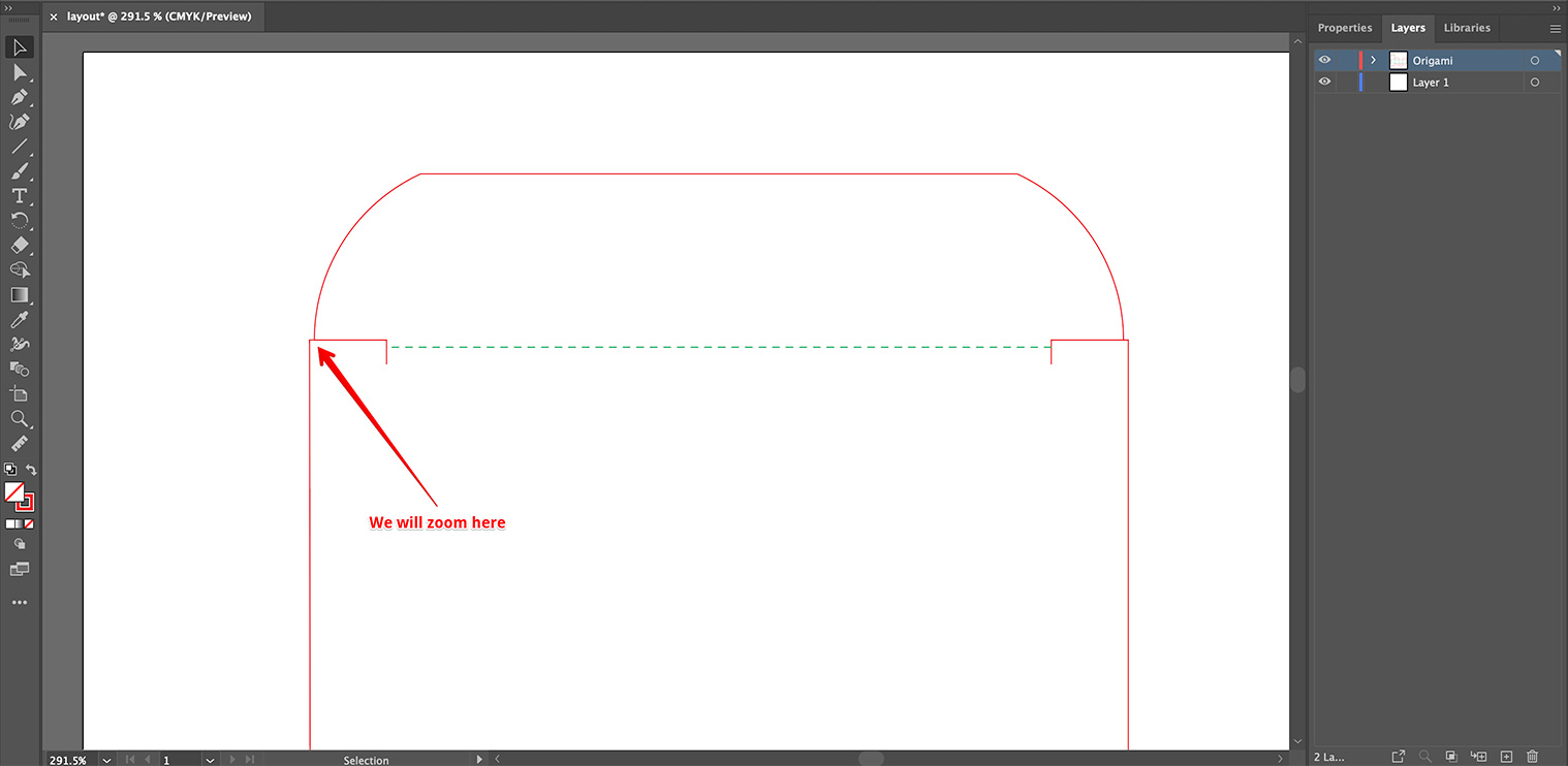 Развёртка со смещёнными элементами в Adobe Illustrator