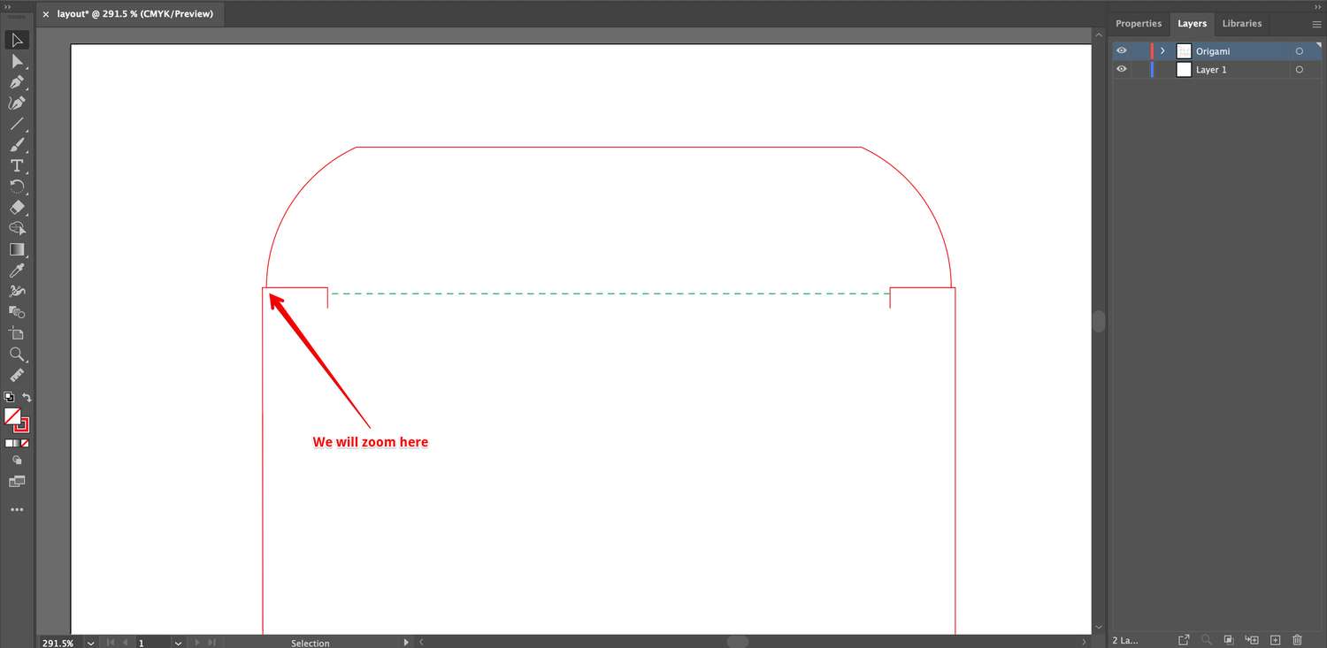 Развёртка со смещёнными элементами в Adobe Illustrator