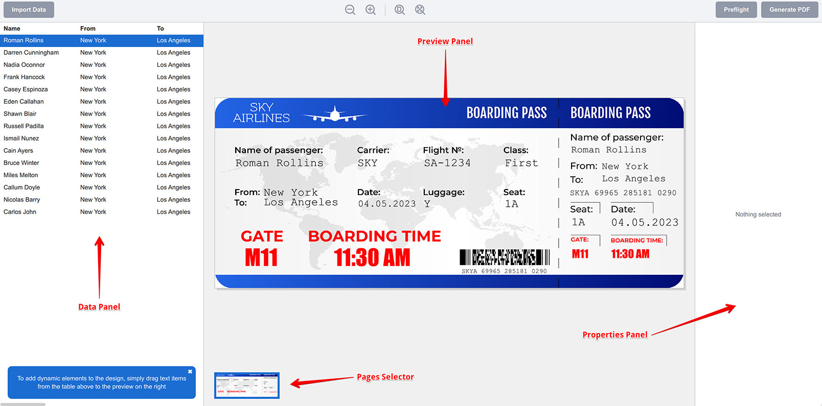 Редактор шаблонов Ticket Wizard